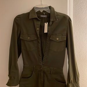 DL1961 Jumpsuit XS 0 2 green pants NWT $279 from Anthropologie